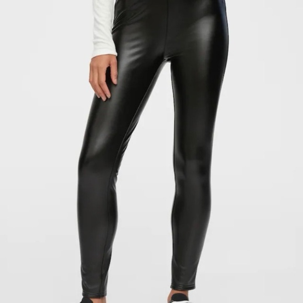 NWT GAP leather(faux) leggings